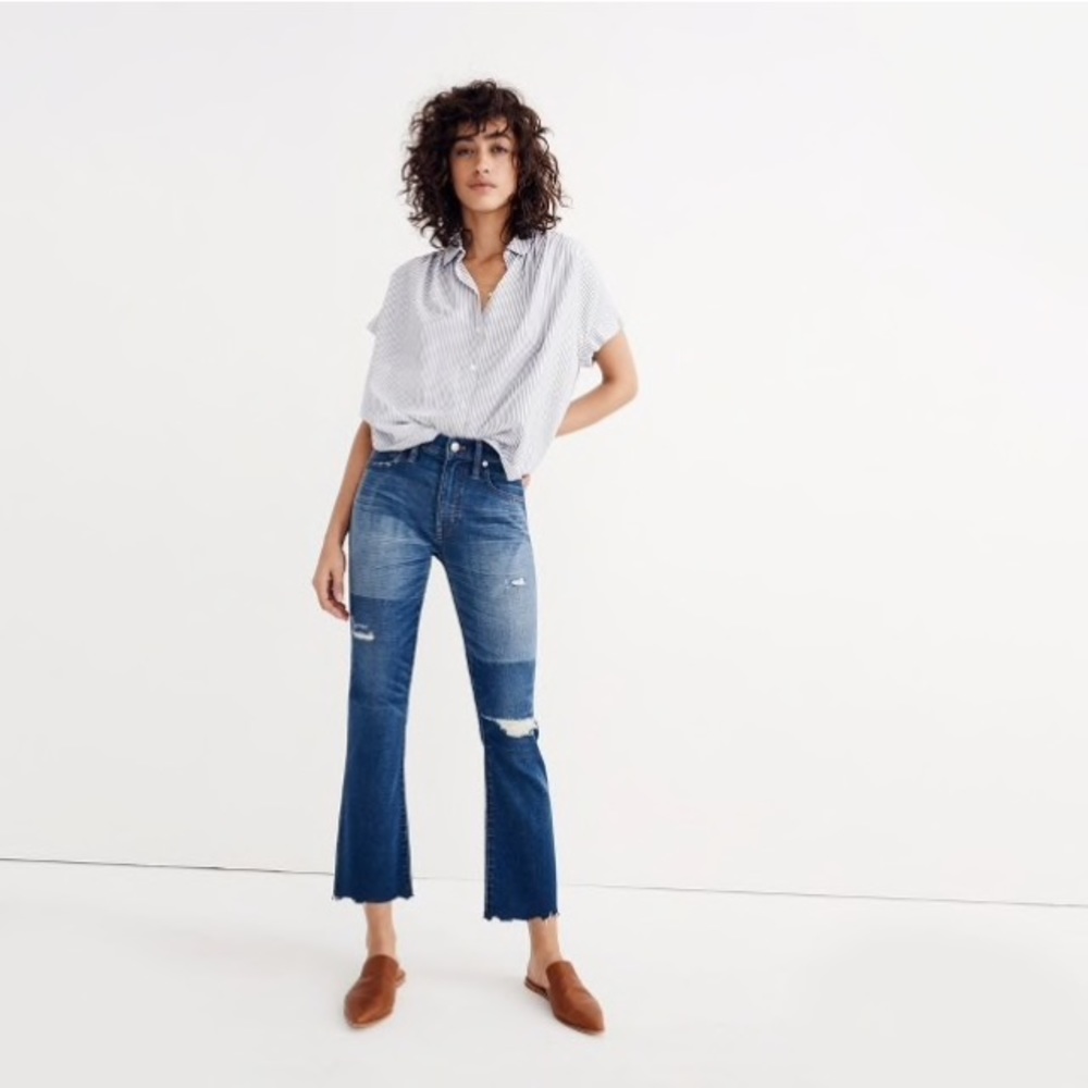 Madewell Cali Demi-boot Jeans: Unpatched Edition